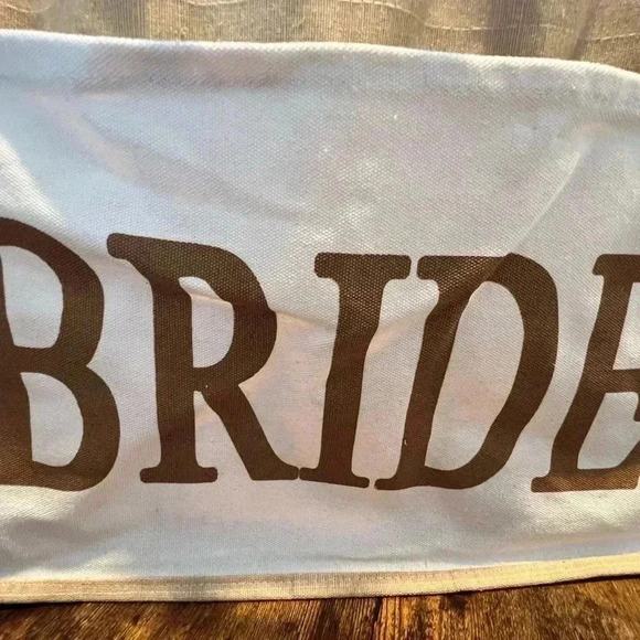 Bride | wedding, bridal, bride tote bag. - Picture 7 of 11